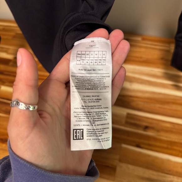 Burton Kids Lightweight Base Layer Shirt XS 5/6 Long Sleeve Snow Ski - Picture 9 of 9